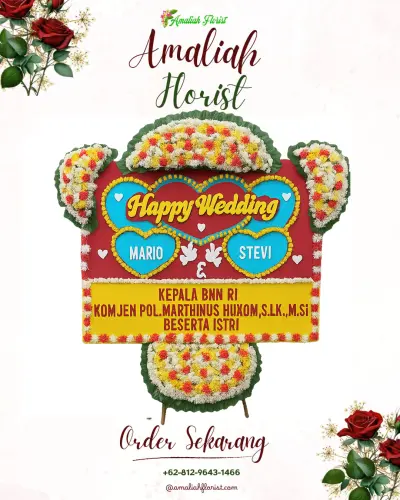 Karangan Papan Bunga Pernikahan di Terdekat